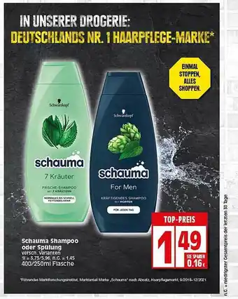 Elli Markt Schauma Shampoo Oder Spülung Angebot