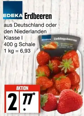 Edeka Frischemarkt Edeka Erdbeeren 400 g Schale Angebot