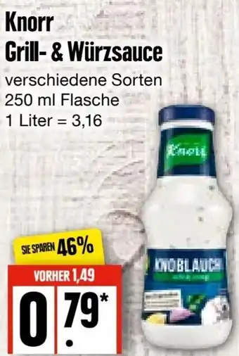 Edeka Frischemarkt Knorr Grill & Würzsauce 250 ml Flasche Angebot