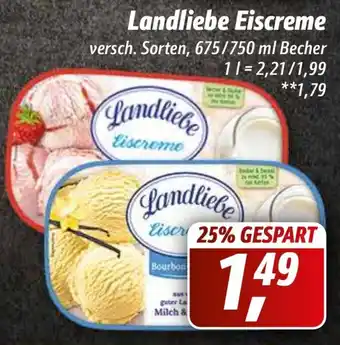 Simmel Landliebe Eiscreme 675/750 ml Becher Angebot