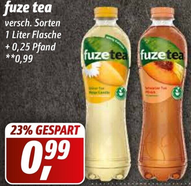 fuze tea 1 Liter Flasche Angebot bei Simmel fuze tea 1 Liter Flasche Angebot bei Simmel