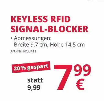 A.T.U. Keyless Rfid Signal-Blocker Angebot