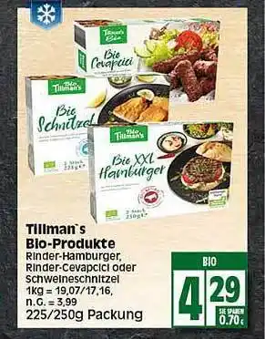 Elli Markt Tillman's Bio-produkte Angebot