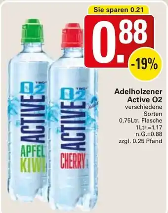 WEZ Adelholzener Active O2 , 0,75Ltr. Flasche Angebot