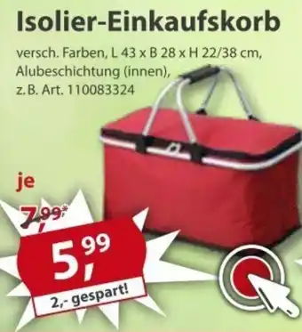 Sonderpreis Baumarkt Isolier Einkaufskorb Angebot