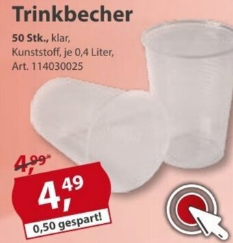 Sonderpreis Baumarkt Trinkbecher Angebot