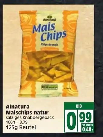 Edeka Alnatura Maischips natur 125 g Angebot