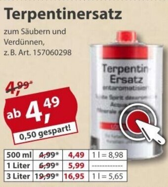 Sonderpreis Baumarkt Terpentinersatz Angebot