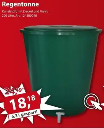 Sonderpreis Baumarkt Regentonne 200 Liter Angebot