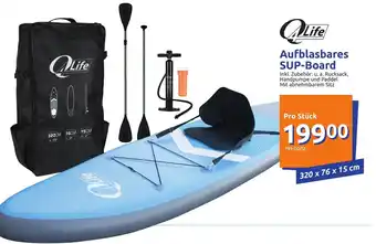 Action Q4Life Aufblasbares SUP Board 320 x 76 x 15 cm Angebot