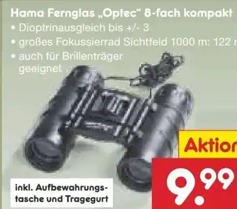 Netto Marken-Discount Hama Fernglas 8-fach kompakt | Optec Angebot