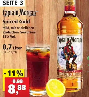 Thomas Philipps Captain Morgan Spiced Gold 0,7 Liter Angebot