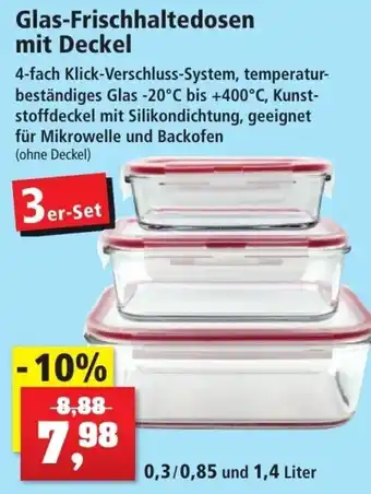 Thomas Philipps Glas Frischhaltedosen mit Deckel 3er Set Angebot