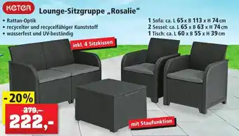 Thomas Philipps Keter Lounge Sitzgruppe ,,Rosalie" Angebot