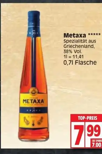 Edeka Metaxa 0,7 L Angebot