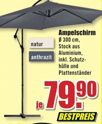 B1 Discount Baumarkt Ampelschirm Angebot