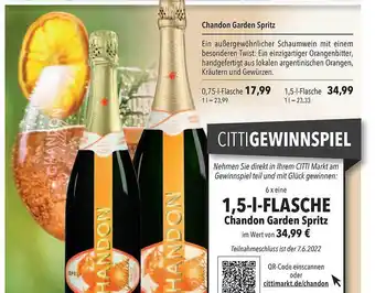 CITTI Markt Chandon Garden Spritz Angebot