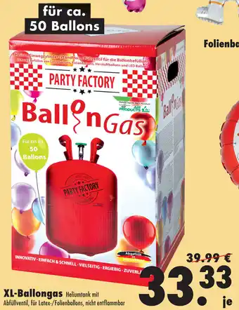 Mäc Geiz XL Ballongas Angebot