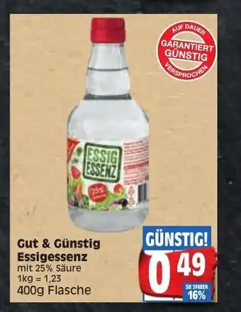 Edeka Gut & Günstig Essigessenz 400 g Angebot
