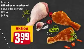 REWE Center Frische Hähnchenunterschenkel 1 kg Angebot