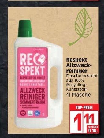 Edeka Respekt Allzweckreiniger 1 L Angebot