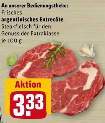 REWE Center Frisches Argentinisches Entrecôte 100 g Angebot