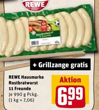 REWE Kaufpark Rewe Hausmarke Rostbratwurst 11 Freunde 990 g Pckg. Angebot