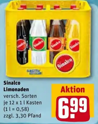 REWE Center Sinalco Limonaden 12x1 L Kasten Angebot