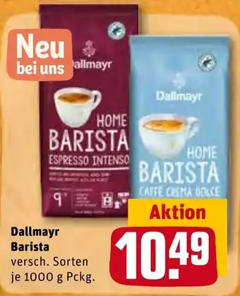 REWE Center Dallmayr Barista 1000 g Pckg. Angebot