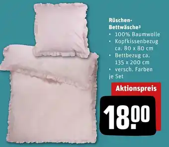 REWE Center Rüschen Bettwäsche Angebot