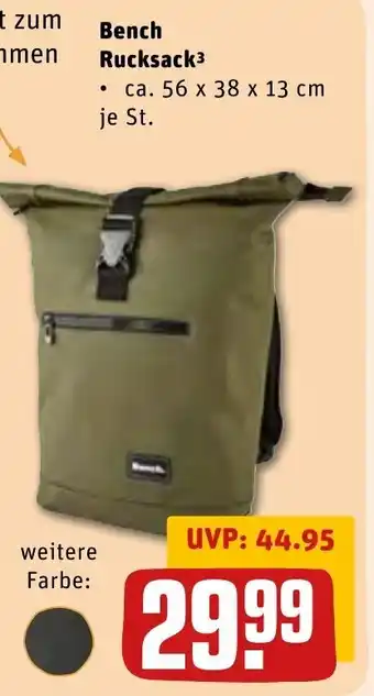 REWE Center Bench Rucksack Angebot