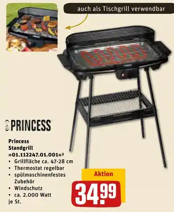 REWE Center Princess Standgrill ,,01.112247.01.001" Angebot