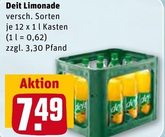 REWE Center Deit Limonade 12x1 L Kasten Angebot