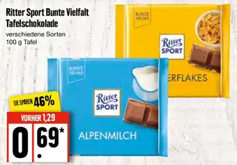 Edeka Ritter Sport Bunte Vielfalt Tafelschokolade 100 g Tafel Angebot