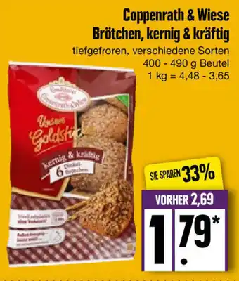 Edeka Coppenrath & Wiese Brötchen, kernig & kräftig 400-490 g Beutel Angebot