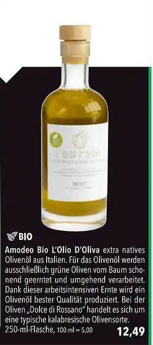 CITTI Markt Amodeo Bio L'olio D'oliva Angebot