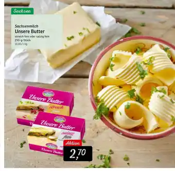 KONSUM Sachsenmilch Unsere Butter Angebot