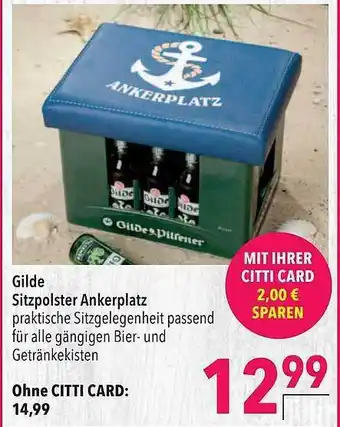 CITTI Markt Gilde Sitzpolster Ankerplatz Angebot