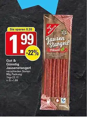 WEZ Gut & Günstig Jausenstangerl Angebot