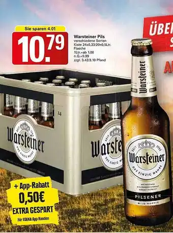 WEZ Warsteiner Pils Angebot