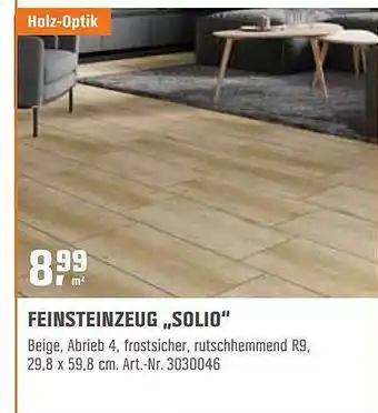 OBI Feinsteinzeug „solio“ Angebot