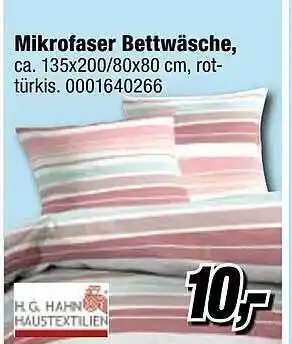 Opti Wohnwelt Mikrofaser Bettwäsche Hg Hahn Angebot