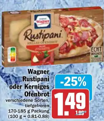 AEZ Wagner Rustipani oder Kerniges Ofenbrot 170-185 g Packung Angebot