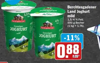 AEZ Berchtesgadener Land Joghurt mild 500 g Becher Angebot