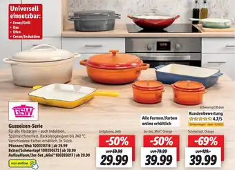 Lidl GSW Gusseisen-Serie - Grillpfanne Gelb Angebot