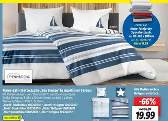 Lidl Primera Mako-Satin Bettwasche See Breeze Angebot