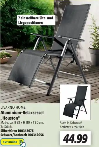 Lidl Livarno Home Aluminium-Relaxsessel Houston Angebot