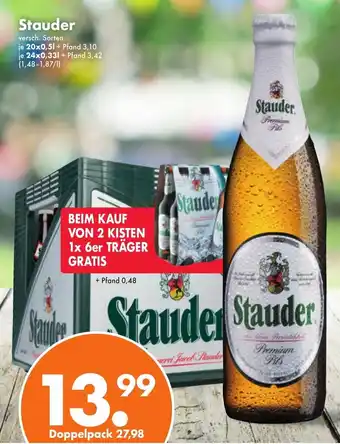 Trink und Spare Stauder 20*500/24*330ml Angebot