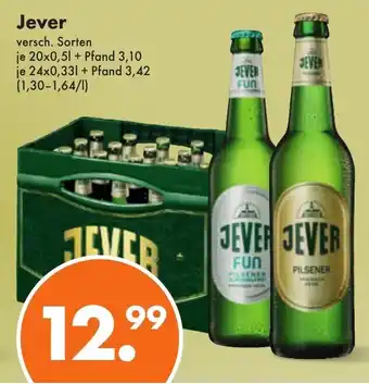 Trink und Spare Jever 20*500ml/24*330ml Angebot