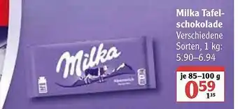 Globus Milka Tafel-schokolade Angebot